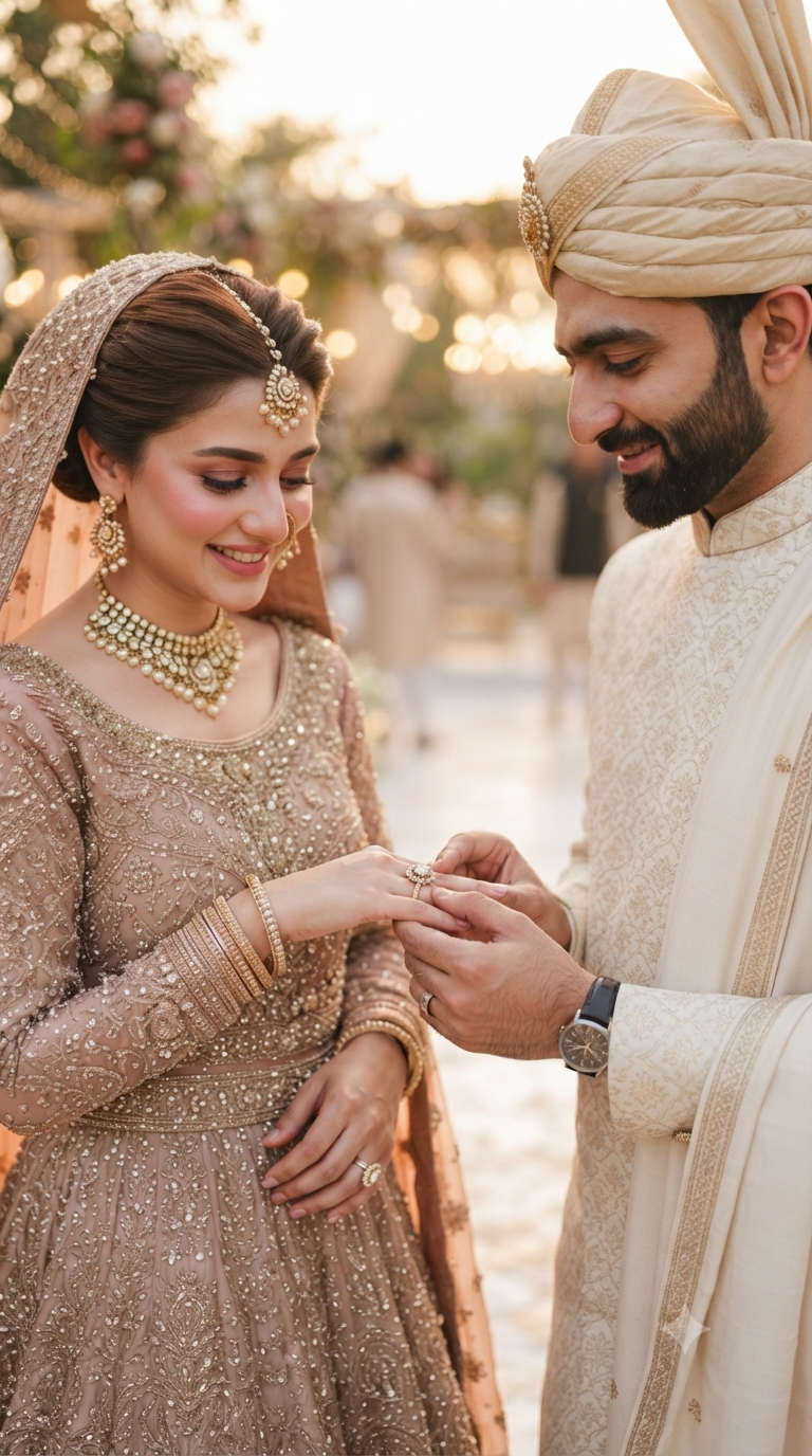 The ring exchange between Ahmad and Aatifa
